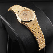 Audemars Piguet Royal Oak Mini Frosted Gold Quartz 23mm Gold Dial 67630BA