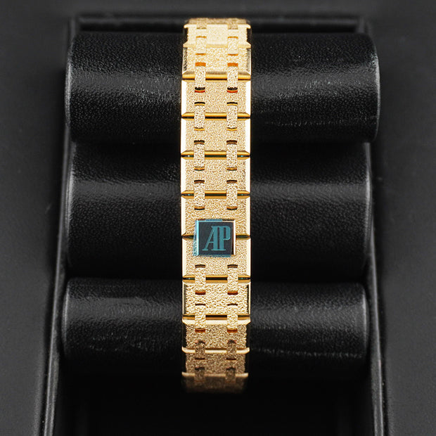 Audemars Piguet Royal Oak Mini Frosted Gold Quartz 23mm Gold Dial 67630BA