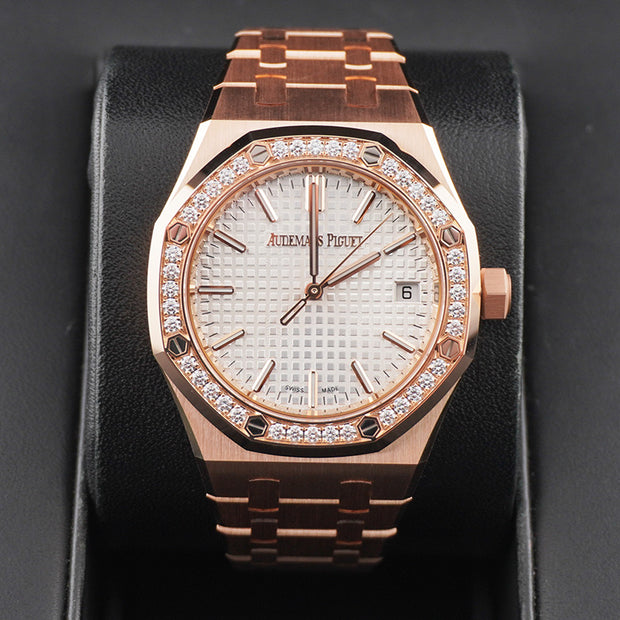 Audemars Piguet Royal Oak 37mm 15551OR.ZZ.1356OR.04 White Dial