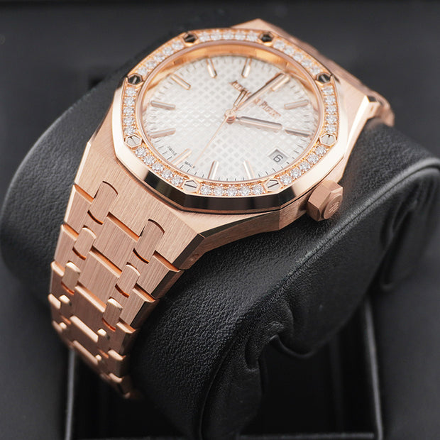 Audemars Piguet Royal Oak 37mm 15551OR.ZZ.1356OR.04 White Dial