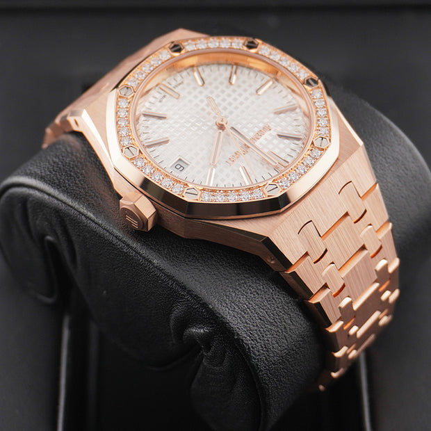 Audemars Piguet Royal Oak 37mm 15551OR.ZZ.1356OR.04 White Dial