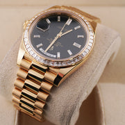 Rolex Day-Date 40 Presidential 228398TBR Black Baguette Dial
