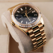 Rolex Day-Date 40 Presidential 228398TBR Black Baguette Dial