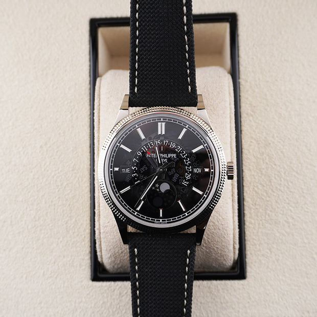 Patek Philippe Retrograde Perpetual Calendar 40mm Grey and Black Dial