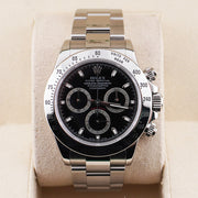 Rolex Daytona 40mm 116520 Black Dial Discontinued Model Pre-Owned
