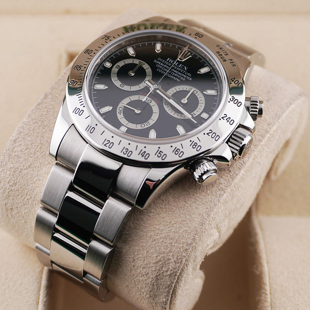 Rolex Daytona 40mm 116520 Black Dial Discontinued Model Pre-Owned