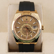 Rolex Sky-Dweller 336238 Yellow Gold Champagne Dial Oyster-Flex