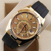 Rolex Sky-Dweller 336238 Yellow Gold Champagne Dial Oyster-Flex