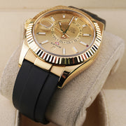 Rolex Sky-Dweller 336238 Yellow Gold Champagne Dial Oyster-Flex