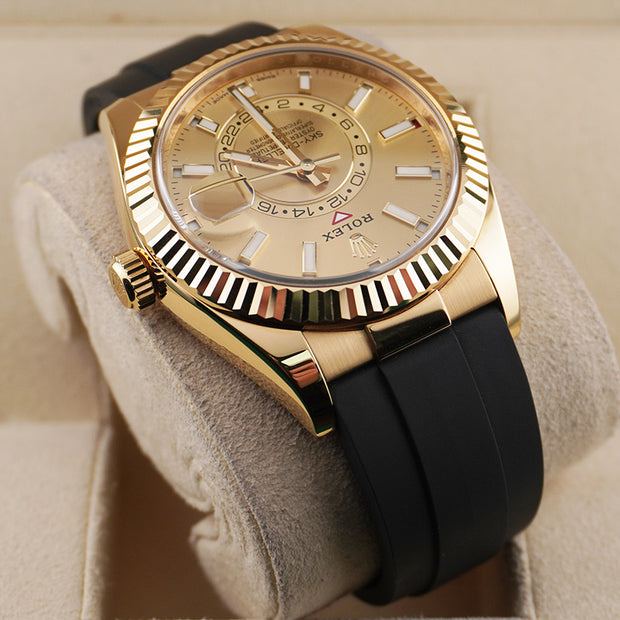 Rolex Sky-Dweller 336238 Yellow Gold Champagne Dial Oyster-Flex