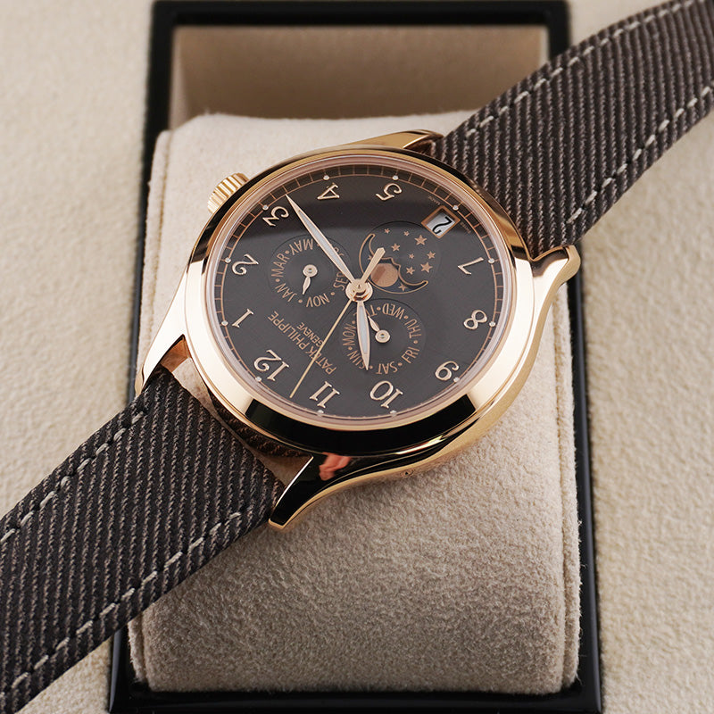 Patek Philippe Complications Annual Calendar Chestnut Satin Dial 4946R