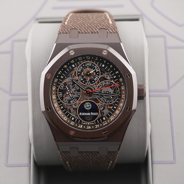 cactus jack ap Audemars Piguet Royal Oak 41 Dial Sapphire Dial Brown Ceramic 26585CM.OO.D301VE.01