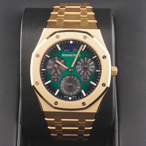 Audemars Piguet Royal Oak Perpetual Calendar RD2 Ultra-Thin 41mm Limited 50 Pieces Green Dial 26586BA
