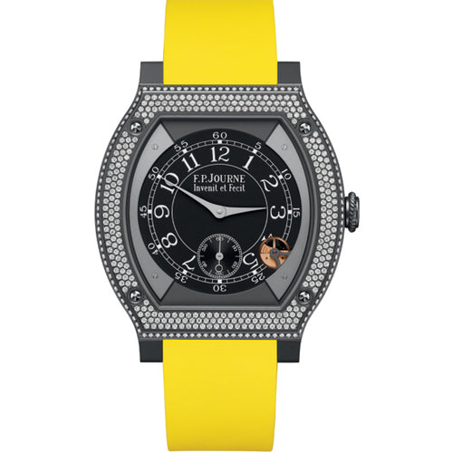 F.P.Journe Élégante 48 mm Titalyt set with diamonds 48mm Black Elegante with Diamond
