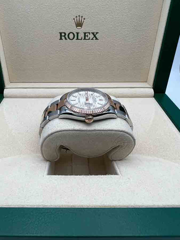 Rolex Datejust Silver Fluted Motif Dial Fluted Bezel 36mm 126231