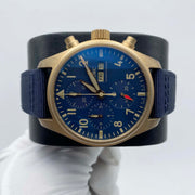 IWC Schaffhausen Pilot's Watch Chronograph 41mm IW388109 Blue Dial Pre-Owned