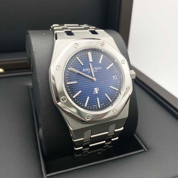 Audemars Piguet Limited Edition Royal Oak Extra-Thin 39mm 15202IP Smoked Blue Dial Pre-Owned