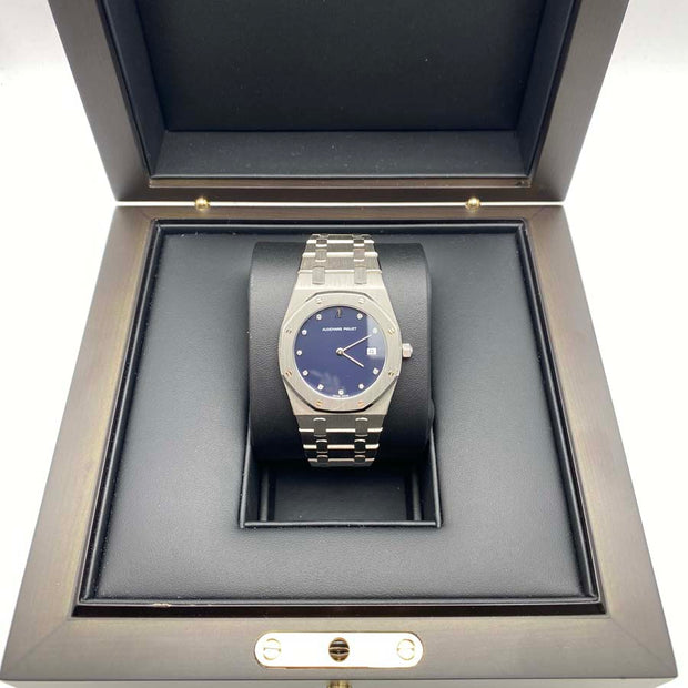 Audemars Piguet Royal Oak Platinum 33mm 56175PT.0789 Dark Blue Diamond Dial