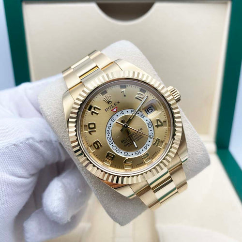 Rolex Sky-Dweller 42mm 326938 Champagne Dial Pre-Owned