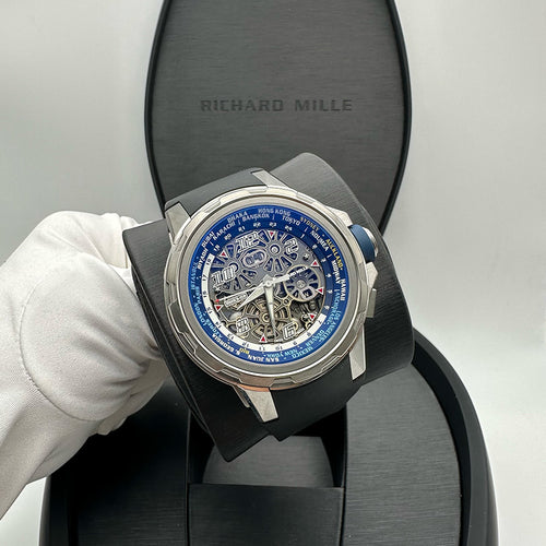 Richard Mille RM63-02 World Timer Automatic 47mm Openworked Dial Pre-Owned