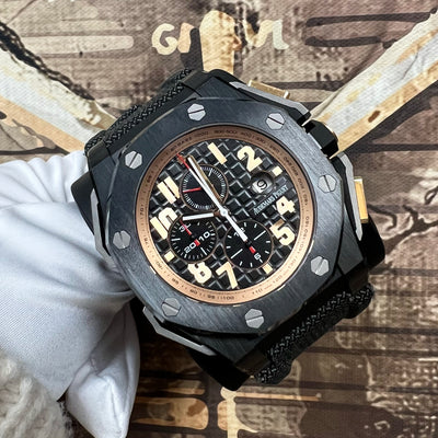 Audemars Piguet Royal Oak Offshore Selfwinding Chronograph 44mm Watch In  Black Ceramic