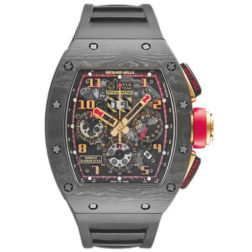 Richard Mille RM11 Carbon/Rose Gold "Romain Grosjean" Lotus F1 Team 50mm Openworked Dial