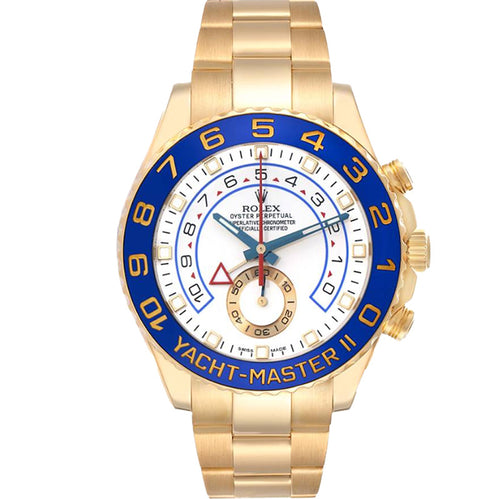 Rolex Yacht-Master II 44mm 116688 White Dial Blue Hands
