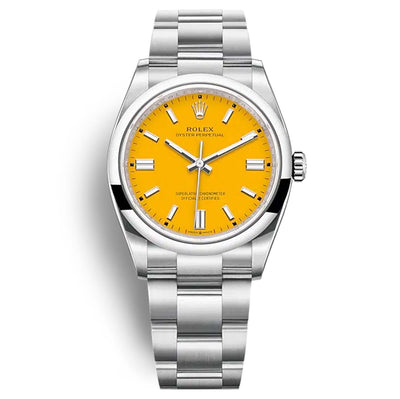 Rolex Oyster Perpetual 36mm Steel Yellow Dial 126000
