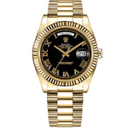 Rolex Day-Date 41 Yellow Gold Matte Black Dial 218238