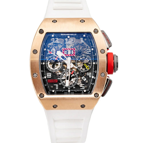 Richard Mille RM11-FM Felipe Massa Chronograph Rose Gold 50mm Openworked Dial