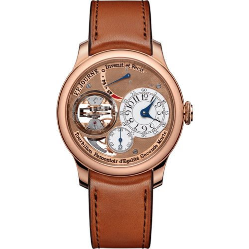 F.P.Journe Souverain Tourbillon Souverain Vertical Rose Gold 42mm Brown Dial