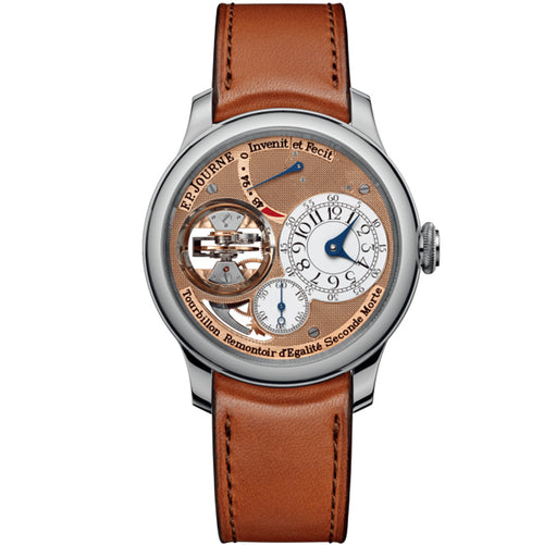 F.P.Journe Souverain Tourbillon Souverain Vertical Platinum 42mm Brown Dial