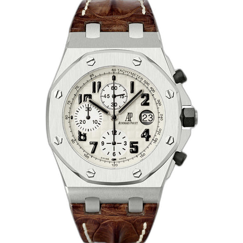Audemars Piguet Royal Oak Offshore 26020ST.OO.D091CR.01.A Chronograph 'Safari' Stainless Steel White Dial