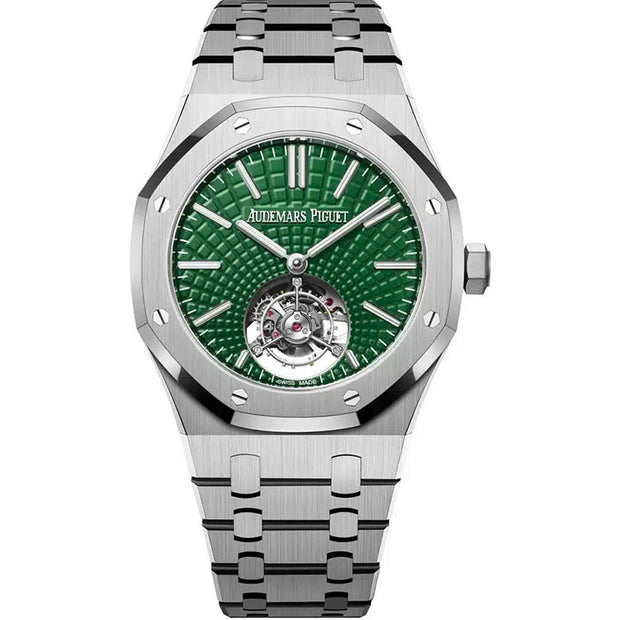 Audemars Piguet Royal Oak 26534TI.OO.1220TI.01 Selfwinding Flying Tourbillon Green Dial Limited Edition of 50