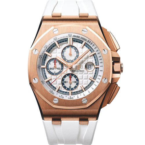 Audemars Piguet Royal Oak Offshore 26408OR.OO.A010CA.01 'Summer' Chronograph Rose Gold White Dial Limited Edition of 500