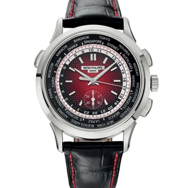 Patek Philippe World Time Chronograph Complication 39mm 5930G Red Dial