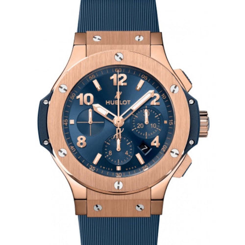 Hublot Big Bang 44mm Chronograph Rose Gold Blue Dial 301.PX.710.RX
