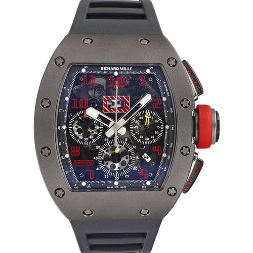 Richard Mille Chronograph RM11-FM Sandblast Titanium Openworked Dial