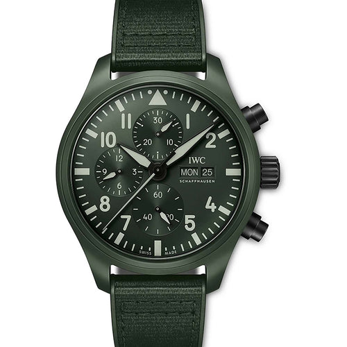IWC Pilot’s Chronograph Top Gun Edition “WOODLAND” IW389106 Green dial