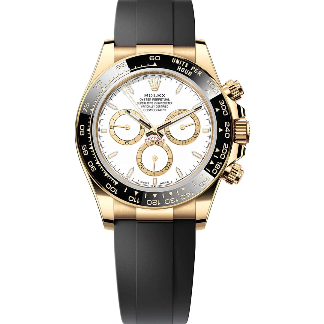 Rolex Daytona Gold Oyster-flex White Dial Watch | 126518LN