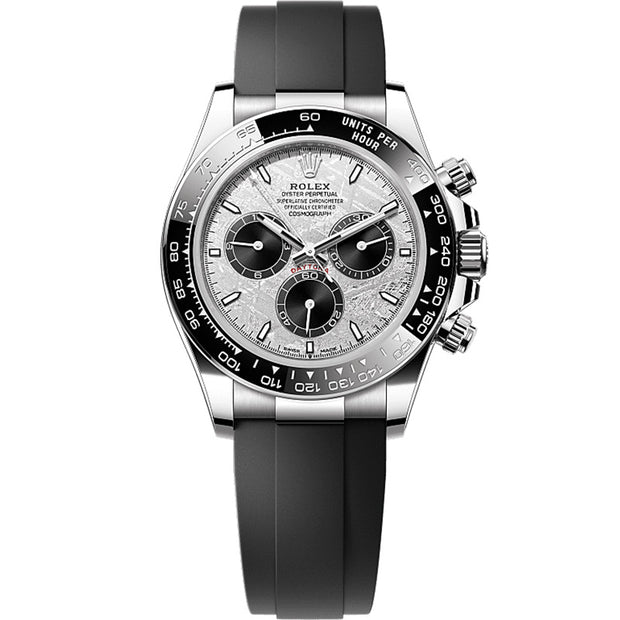 Rolex Daytona 126519LN White Gold Oysterflex Silver Dial