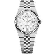 Rolex Land Dweller White Honeycomb Motif Dial Fluted Bezel 36mm 127234