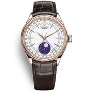 Rolex Cellini Moonphase 2023 Rose Gold 50535 White Dial