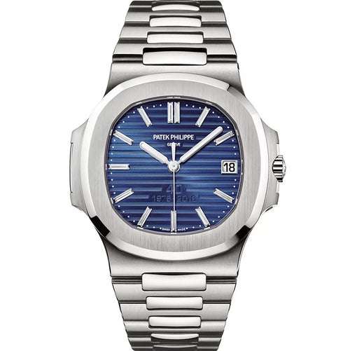 Patek Philippe Nautilus 5711/1P-001 40th Anniversary Platinum Blue Diamond Dial Limited Edition