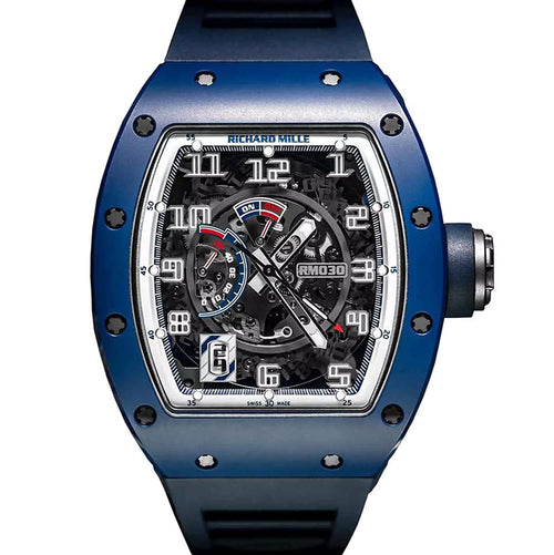 Richard Mille RM030 EMEA Blue Ceramic 50mm Openworked Dial