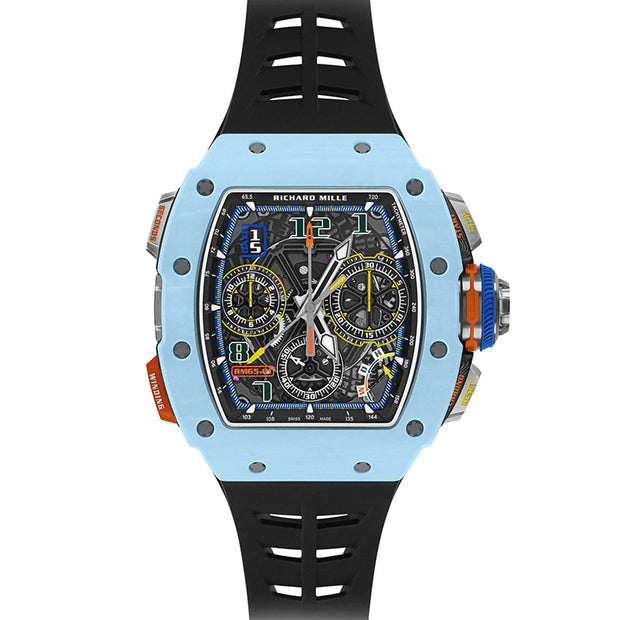 Richard Mille RM 65-01 Automatic Winding Split-Seconds Chronograph Pastel Blue Quartz TPT