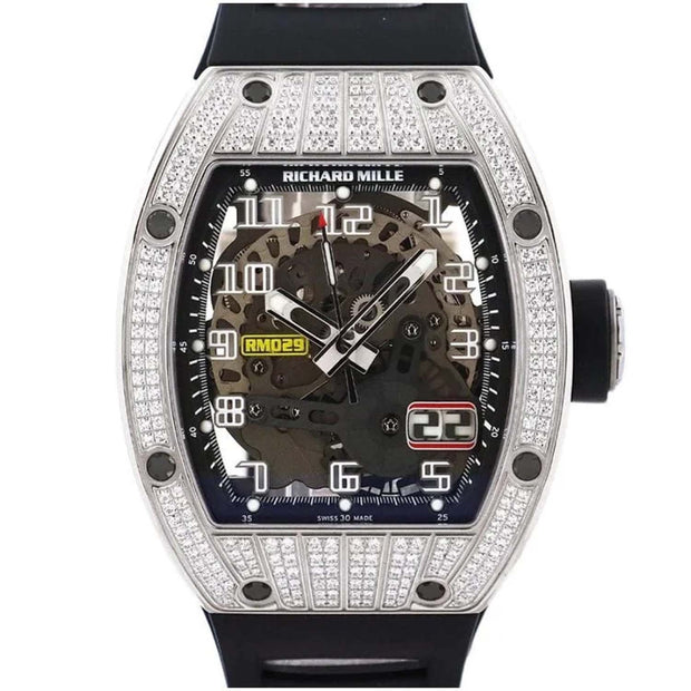 Richard Mille RM029 White Gold Factory Diamonds