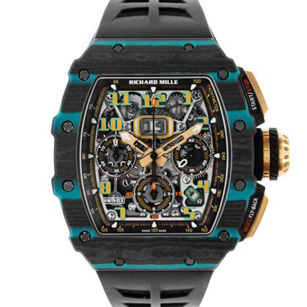 Richard Mille RM 11-03 'Ultimate Edition' Flyback Chronograph Carbon Turquoise Quartz TPT Limited Edition of 200