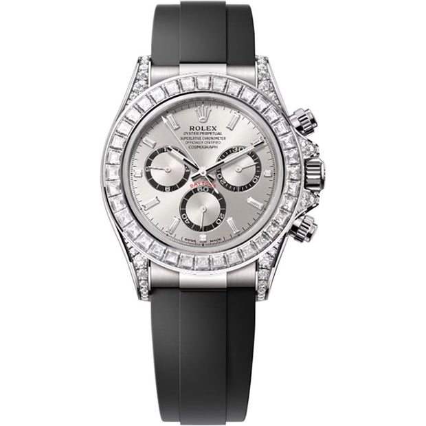 Rolex Cosmograph Daytona 40mm Diamond Silver Dial 126539TBR