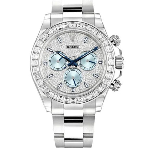 Rolex Cosmograph Daytona Platinum 40mm Pave Dial 126576TBR